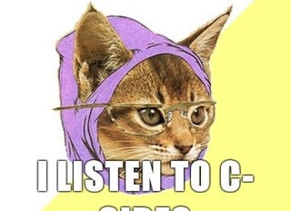 Hipster Kitty i listen to c sides4