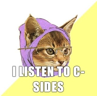 Hipster Kitty i listen to c sides4
