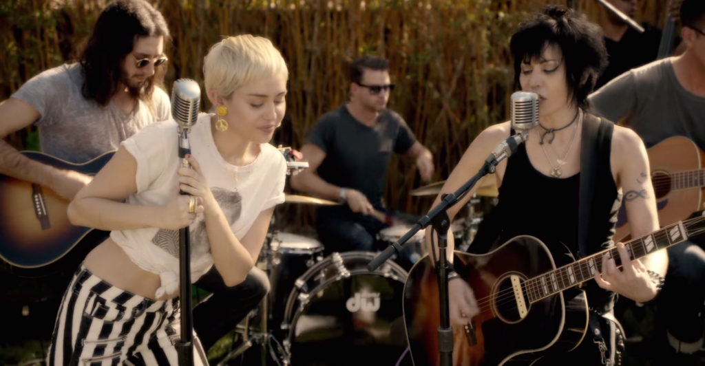miley cyrus joan jett different happy hippie presents backyard sessions