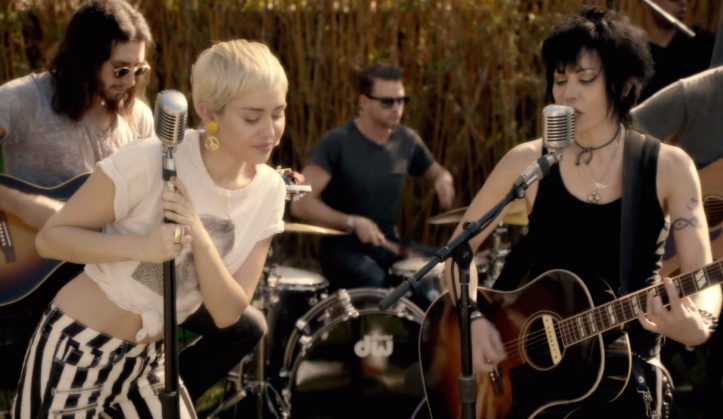 miley cyrus joan jett different happy hippie presents backyard sessions